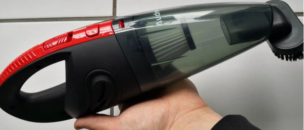 avis test essai aspirateur main sans fil portable voiture audew