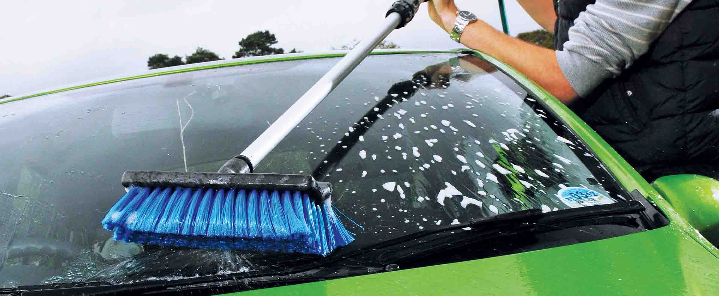 Brosse de nettoyage de voiture Poignée rotative automatique