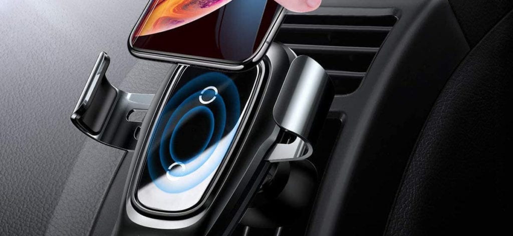 Support Voiture Chargeur Induction 15W - Compatible IPhone 15/14/13/12, Aimant Intégré, Rotation 360°