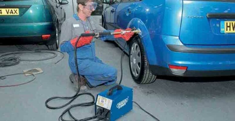 Spotter De Carrosserie MSW S-SPOTTER 5000 - 400V, 5000A - Kit Réparation Bosse Avec Chariot