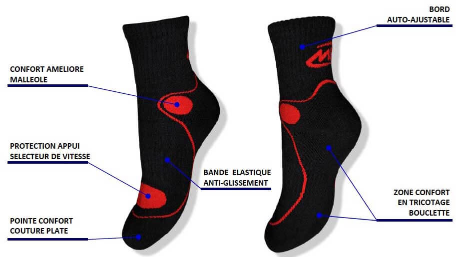 meilleures chaussettes moto scooter avis comparatif guide d'achat